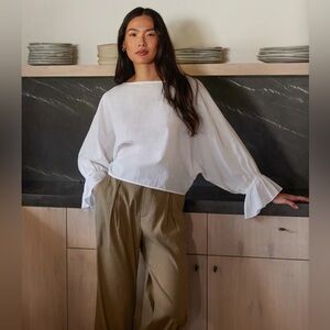 Jenni Kayne Cape Blouse in ivory